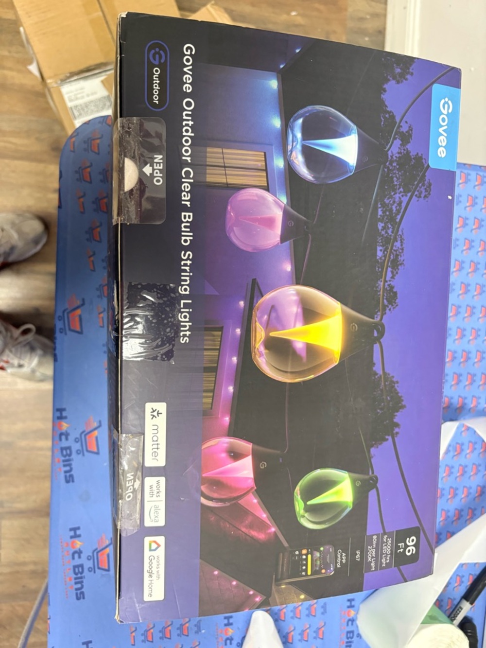 Govee Outdoor Clear Bulb String Lights - Multicolor